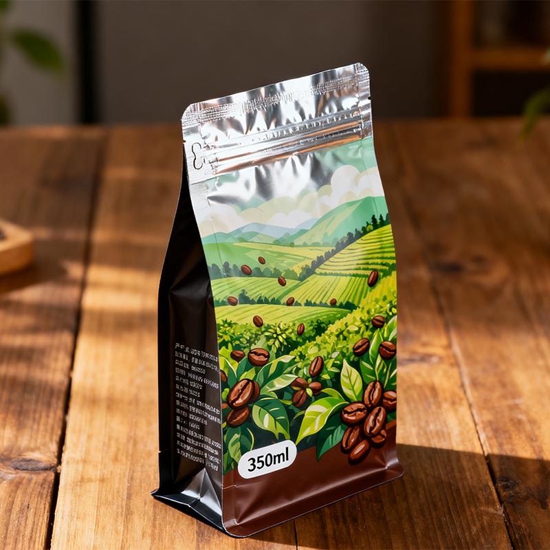 コーヒー用プラスチックスタンドアップパウチ