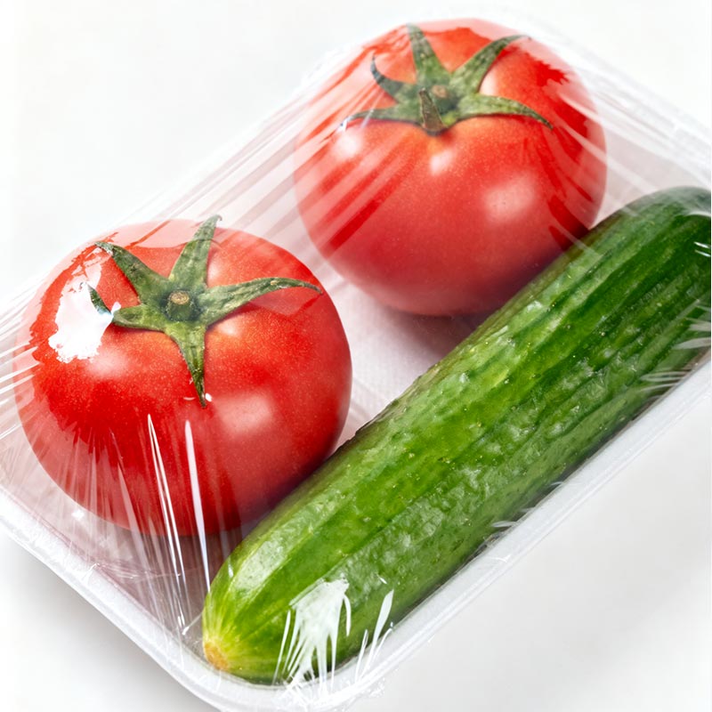 野菜用透明プラスチック包装フィルム